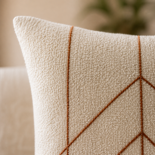 Mara Boucle Embroidered Pillow