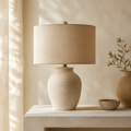 Sienna Ribbed Ceramic Table Lamp